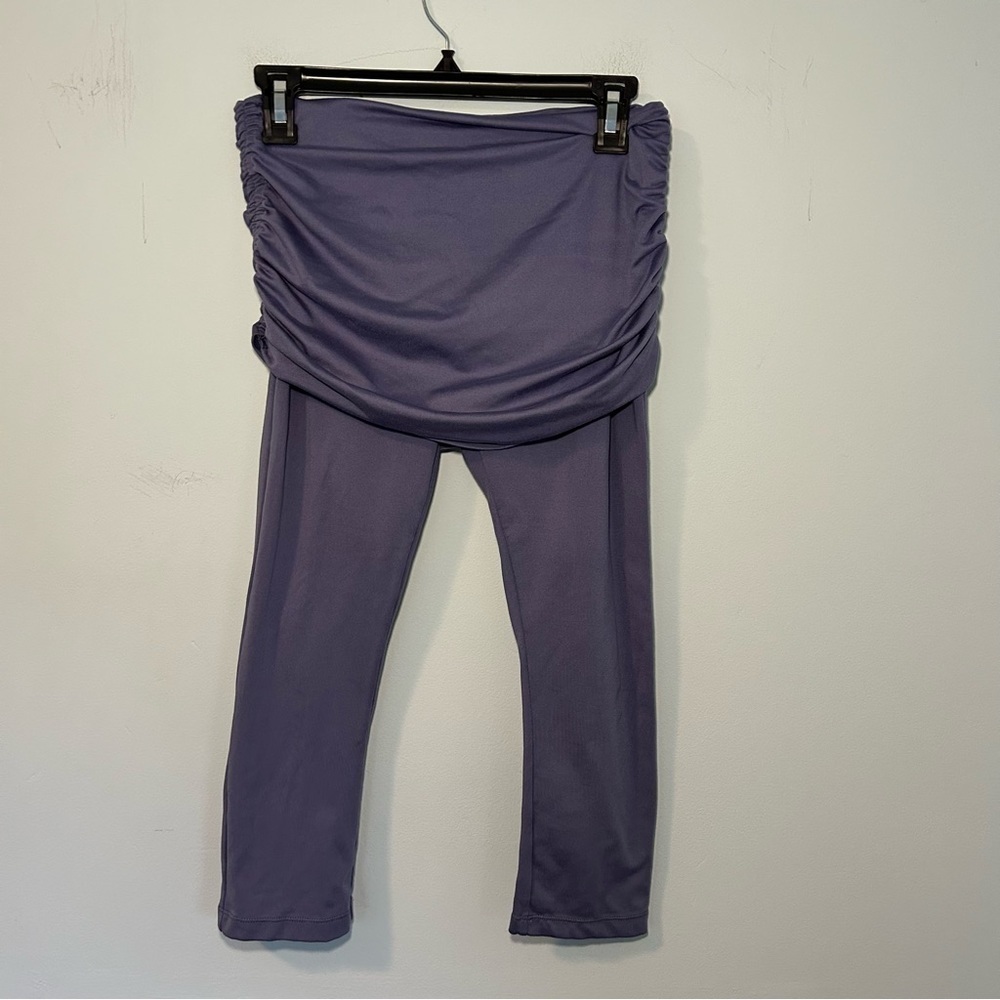 Prana Purple Cassidy Cropped Skirt Leggings Size Small